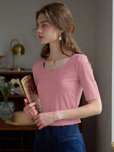 Indigo Round Neck Knit Top - Pink