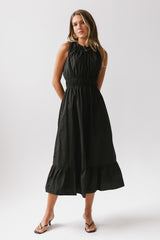 Carmina Tiered Dress in Black