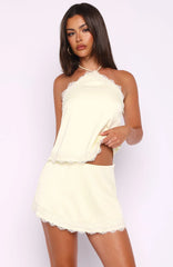 Fortitude Valley Mini Skirt Lemon