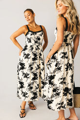 Zora Floral Midi Dress