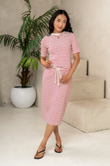 Niya Striped Top in Red