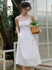 Milena Round Neck Suspender Dress