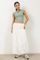 Kimberly Tank Top in Sage