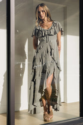 Kora Ruffle Maxi Dress
