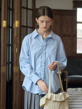 Louise Classic Lapel Pocket Trim Shirt (Trim Removable)