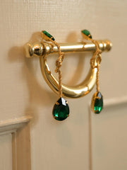 Macaron Vintage Knotted Green Earrings