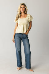 Kevin Peplum Blouse in Natural