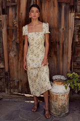 Ayden Floral Midi Dress