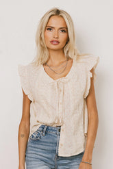Rome Floral Blouse in Coral