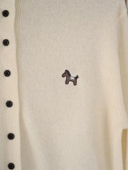 Araceli Round Neck 100% Wool Cardigan