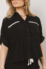 Kiana Embroidered Button Up