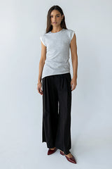 Johny Asymmetrical Top in Grey