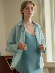 Harlee Casual All-match Side Slit Shirt