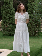 Ember V-Neck Hollow 100% Cotton Dress