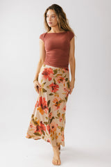 Leia Cap Sleeve Basic Top in Berry