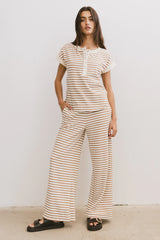 Zia Striped Top in Sand