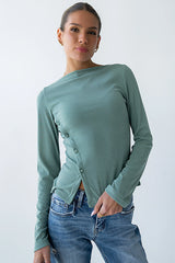 Ariya Asymmetrical Top in Green