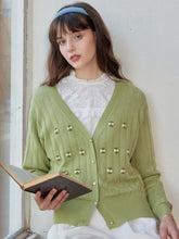 Millie Pom Pom Detail Button Front Cardigan