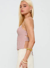 Red Stripe Top