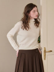 Marilyn Turtleneck Wool Cashmere Sweater