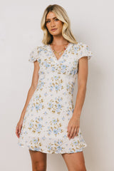 Leo Lace Trim Mini Dress