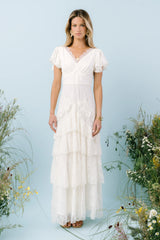 Tracie Lace Maxi Dress in Ivory