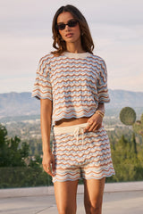 Maizey Scalloped Knit Top