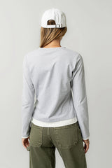 Destiny Double Layer Top in Grey