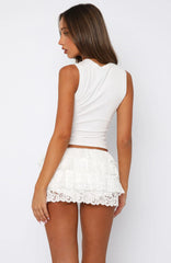 Hard to Forget Lace Mini Skort