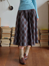 Jaylani Plaid Midi Skirt