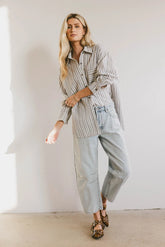 Sailor Striped Button Up