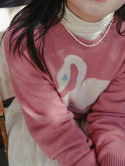 Chowxiaodou 100% Wool Knit Sweater