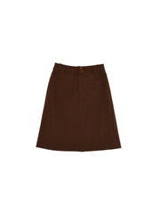 Amalia Knee-Length Corduroy Skirt