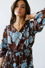 Cache Floral Midi Dress