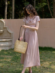 Briar Cowl Neck 3D Rose Dress