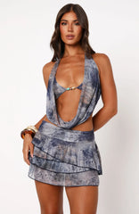 In My Dreams Mini Skirt Palm Oasis