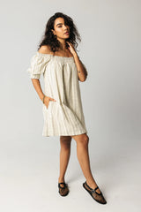 Drew Striped Babydoll Dress