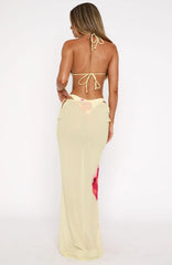 Luminous Maxi Skirt Lemon Lush