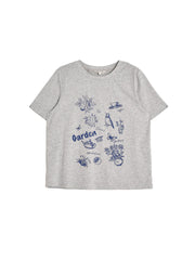 Rory Round Neck Vintage Pattern T-shirt