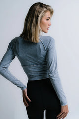 Louise Fitted Top in Blue