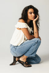 Casey Relaxed Top in Cream