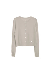 Dayana Round Neck 100% Wool Cardigan