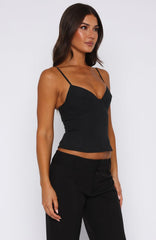 Have A Nice Day Top Black