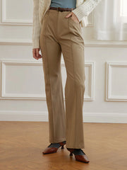 Teresa Khaki Flared Trousers