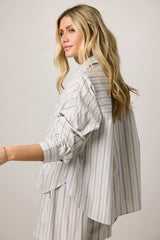 Tommy Striped Button Up