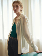 Harlee Casual All-match Side Slit Shirt