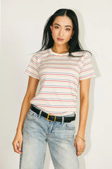 Christopher Striped Tee in Multi