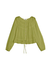 Mallory Round Neck Lace Blouse