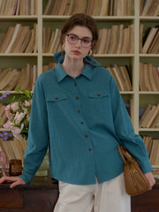 Amari Lapel Plaid 100% Cotton Shirt