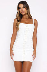 Chic Mornings Mini Dress Off White